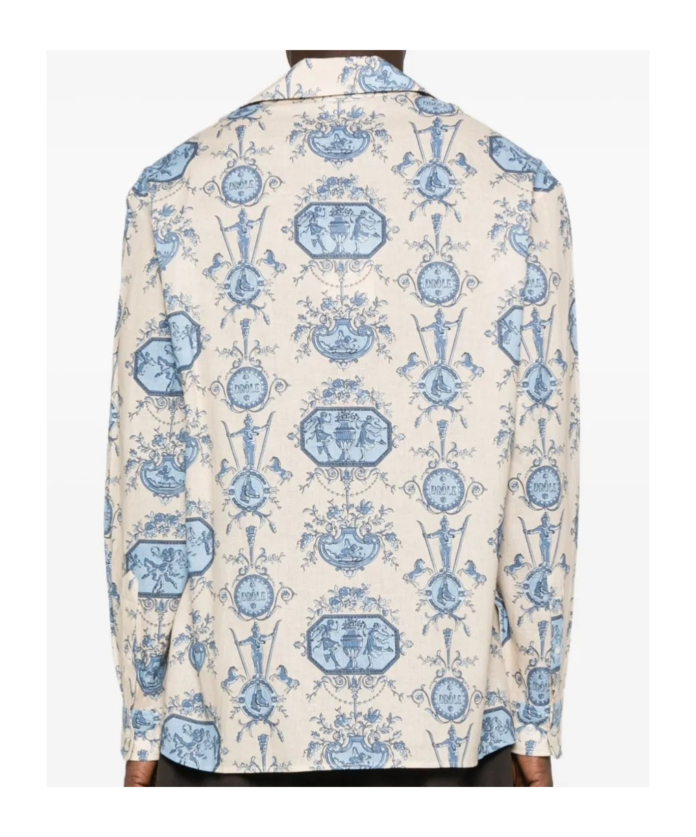 Drôle De Monsieur Patineur-print Shirt In White