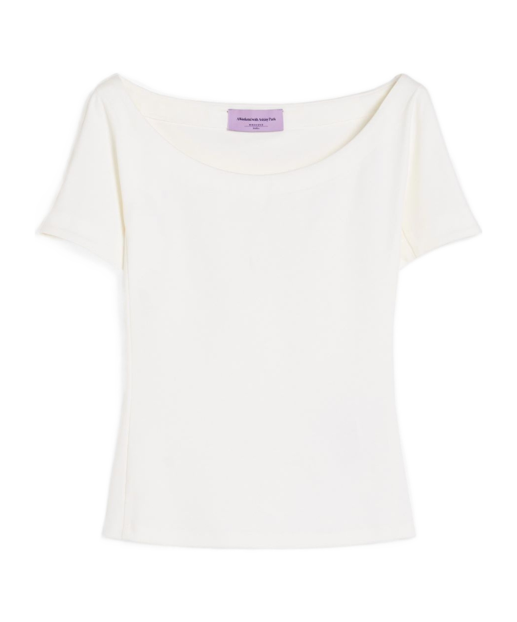 Weekend Max Mara Fitted Stretch Jersey Top In White