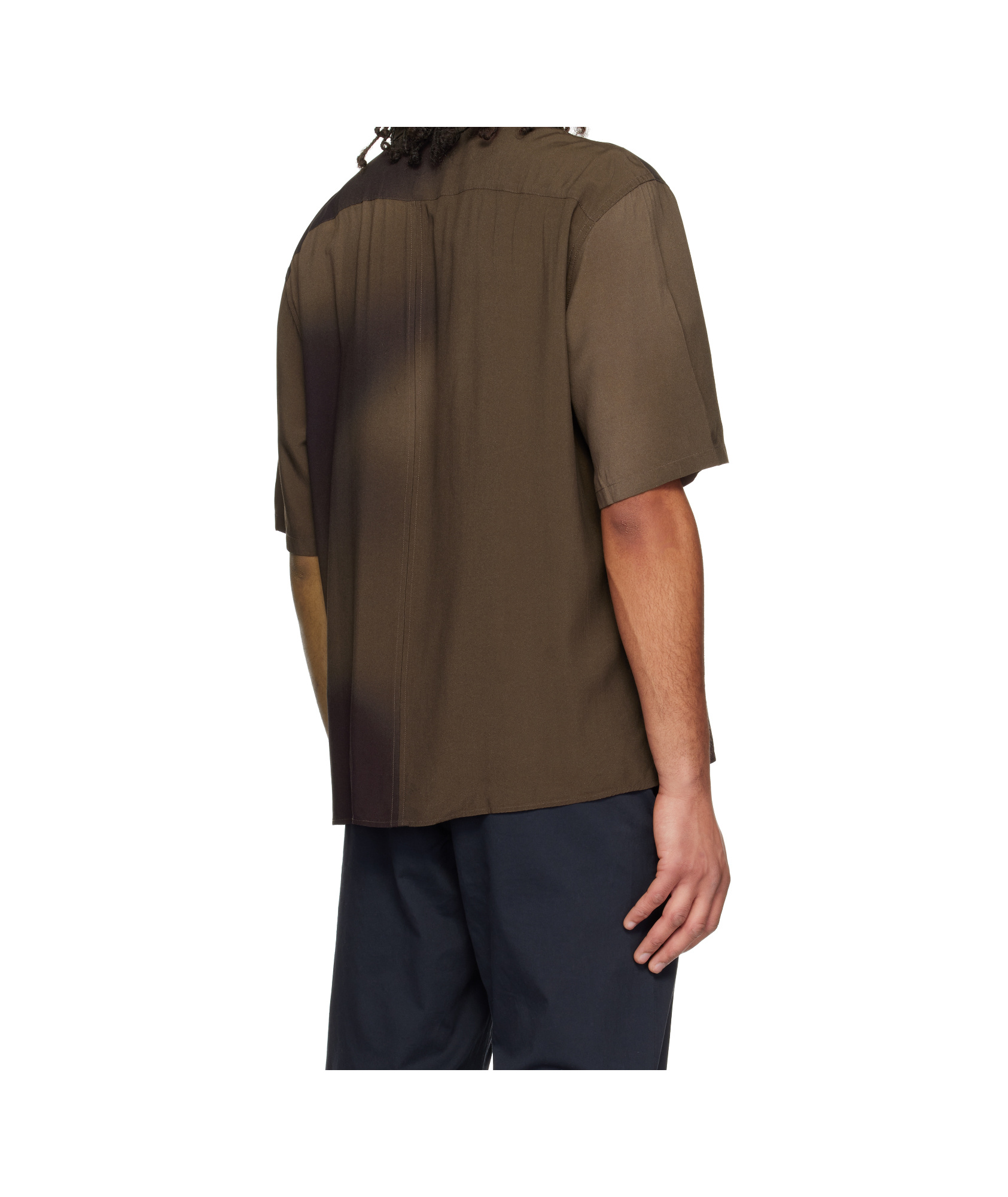 Rag & Bone Brown Dalton Printed Shirt In Black