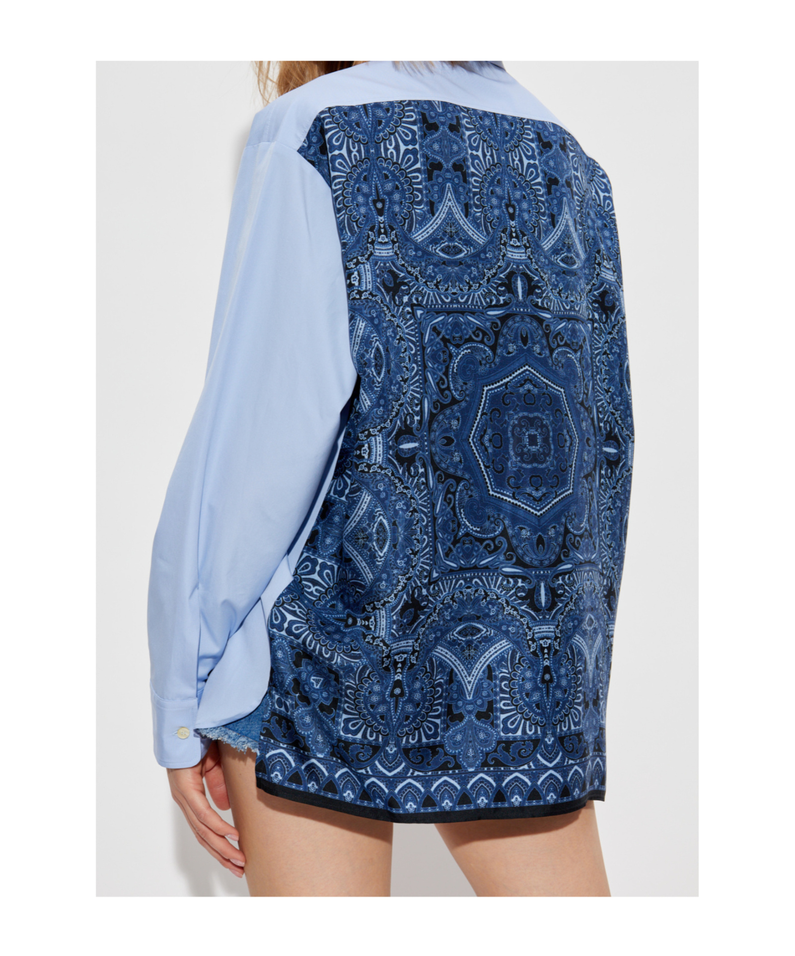 Etro Long-sleeved Shirt In Blue