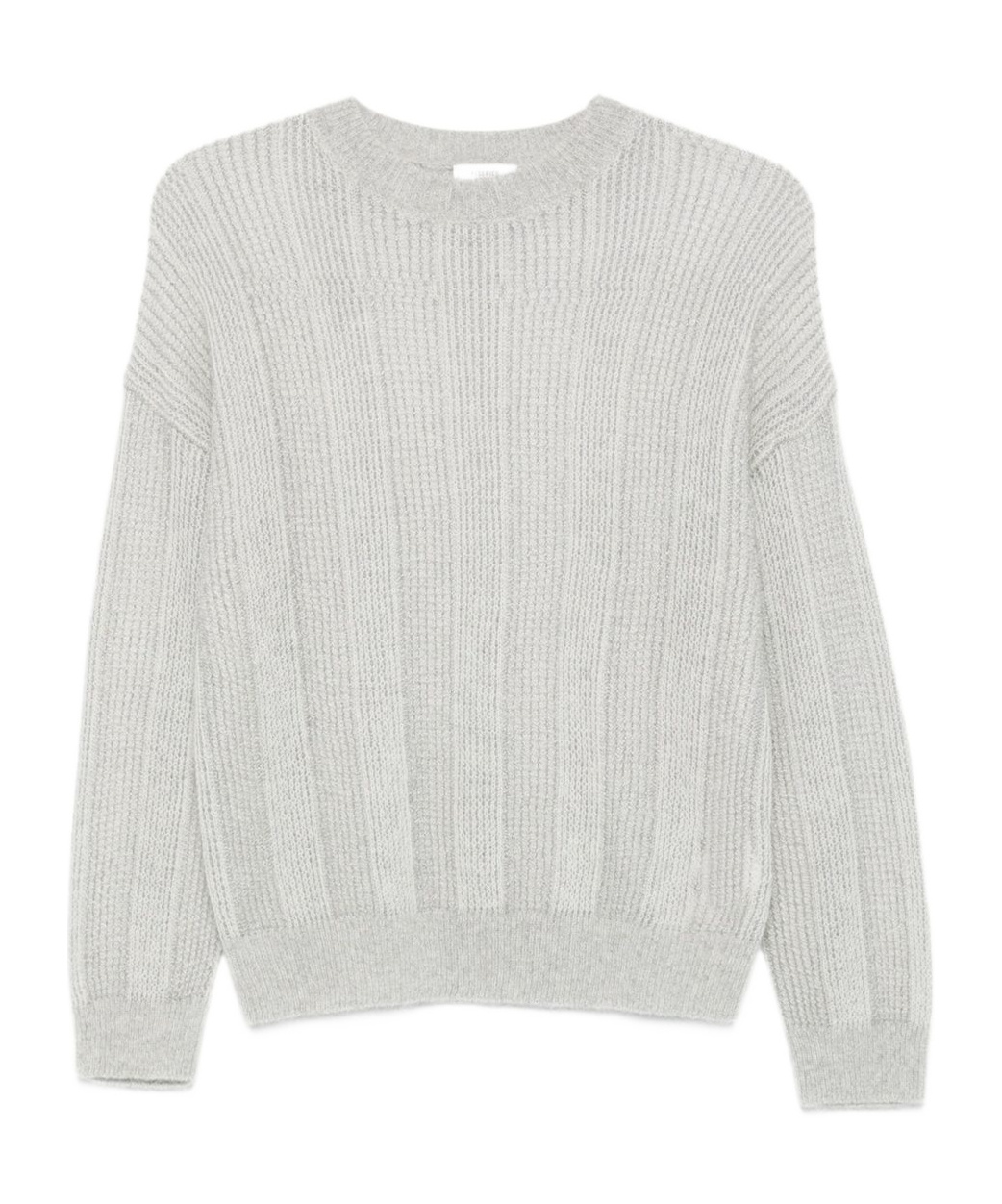 Peserico Ribbed Crew-neck Jumper In Gray