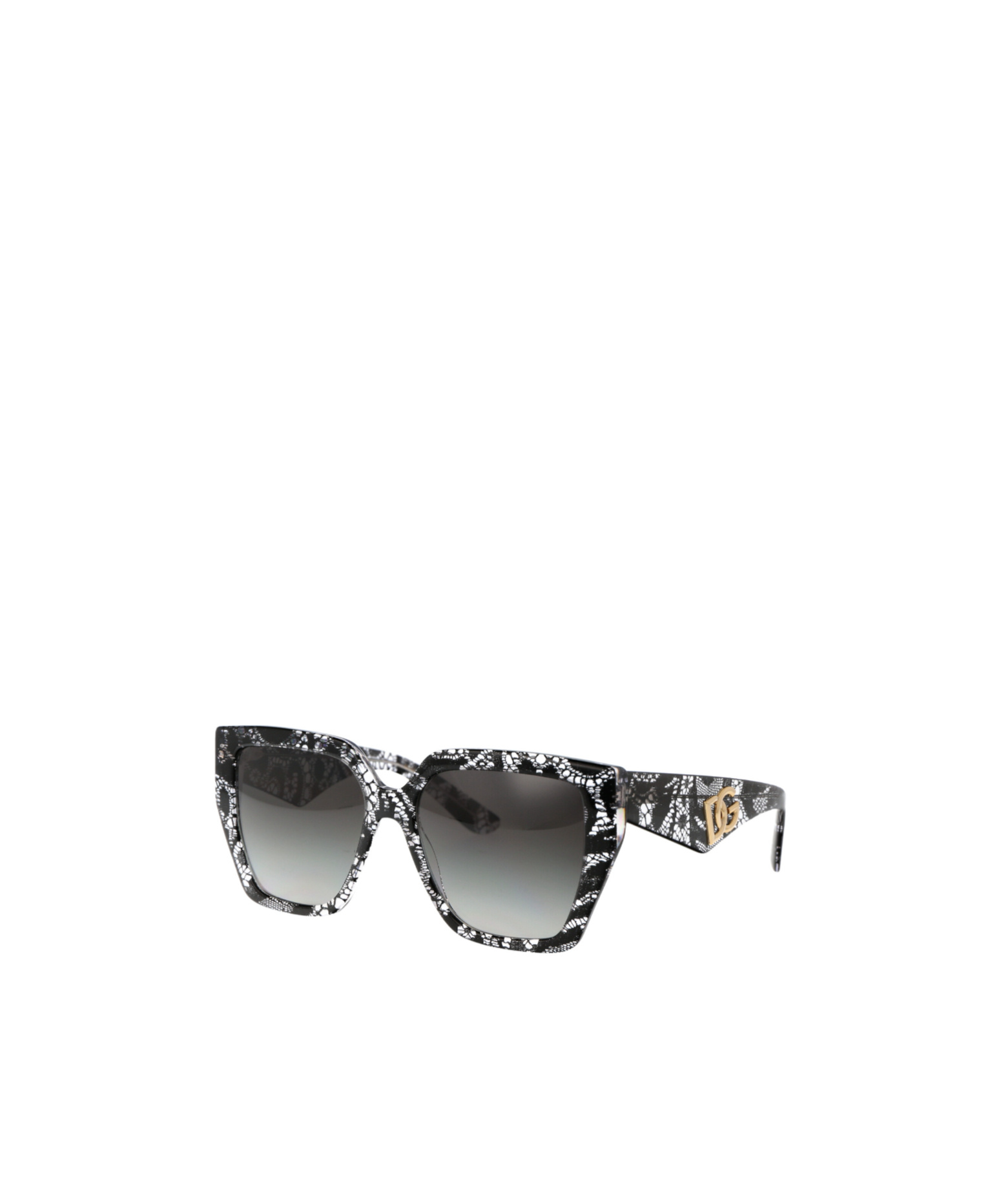 Dolce & Gabbana Lace-detail Square-frame Sunglasses