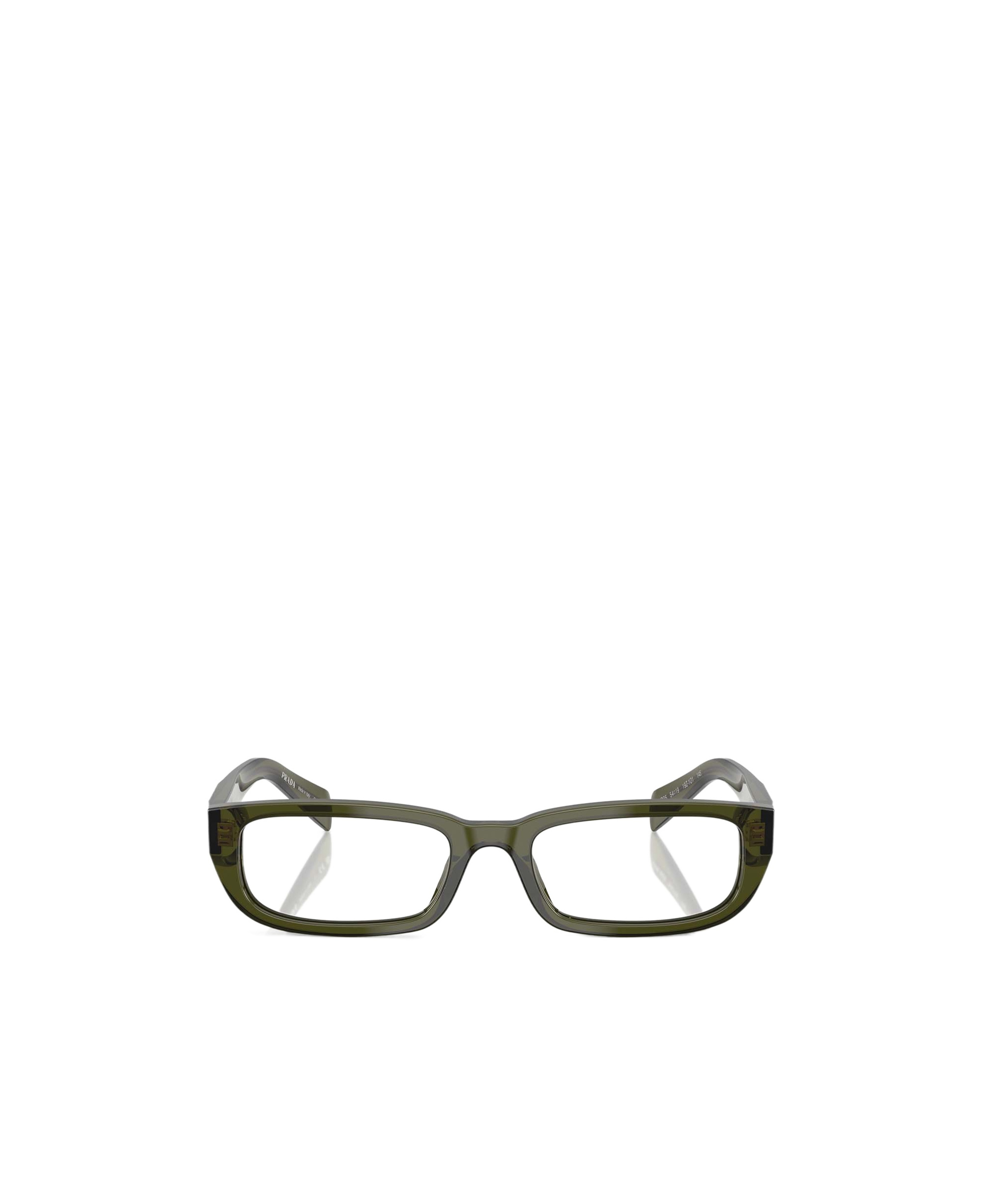 Prada Rectangular Flat Mirror In Green