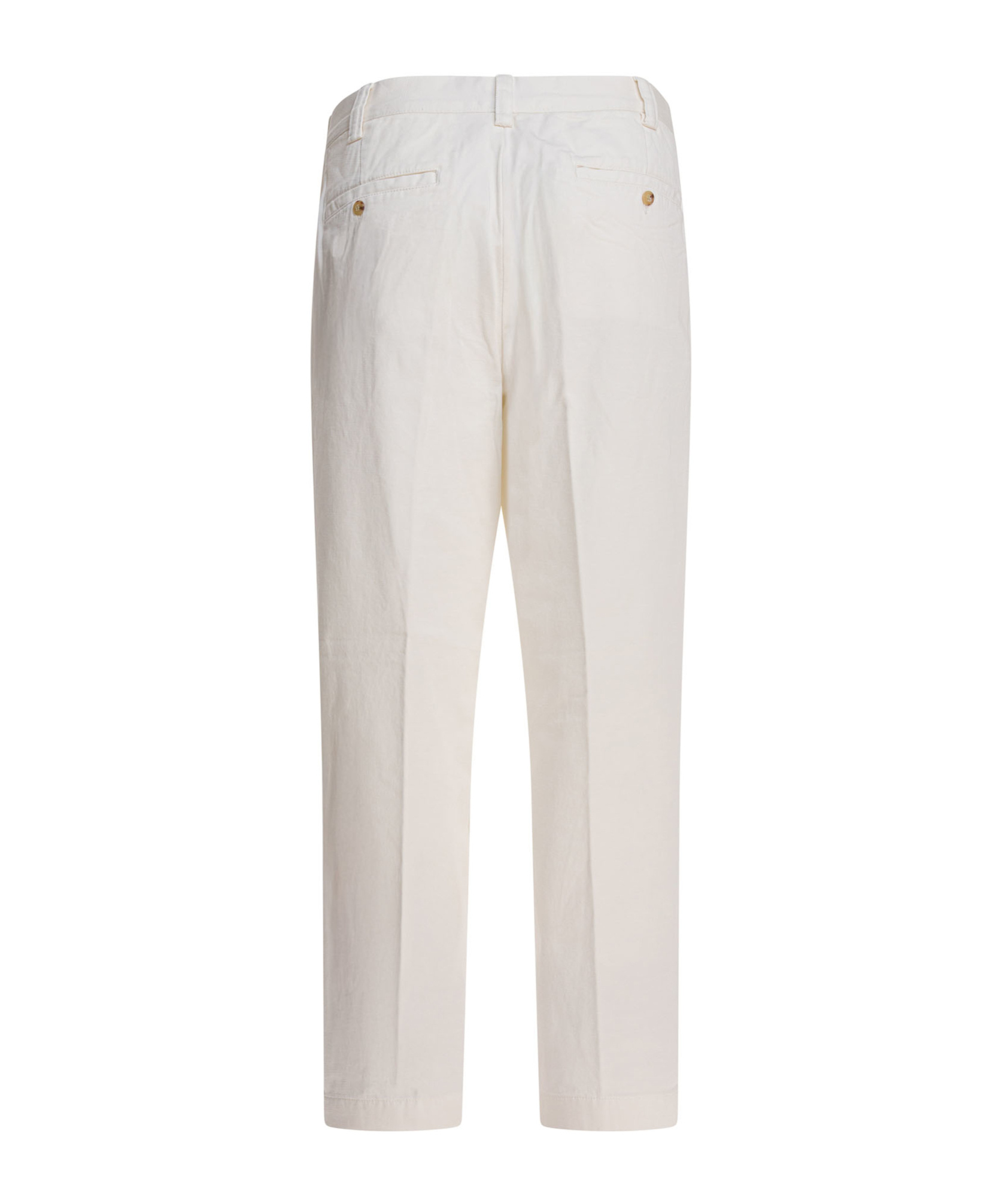 Polo Ralph Lauren Pleated Wide-leg Trousers In White