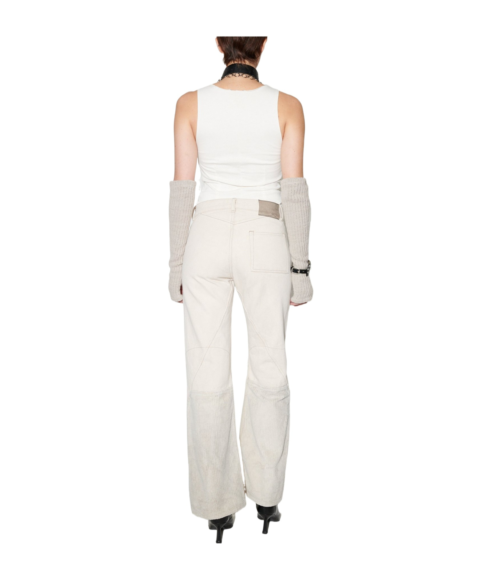 Our Legacy Moto Cut Straight-leg Jeans In White