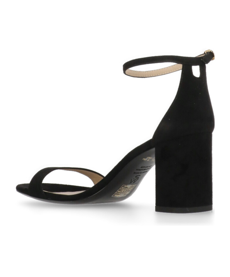 Stuart Weitzman 70mm Ankle-strap Block-heel Sandals In Black