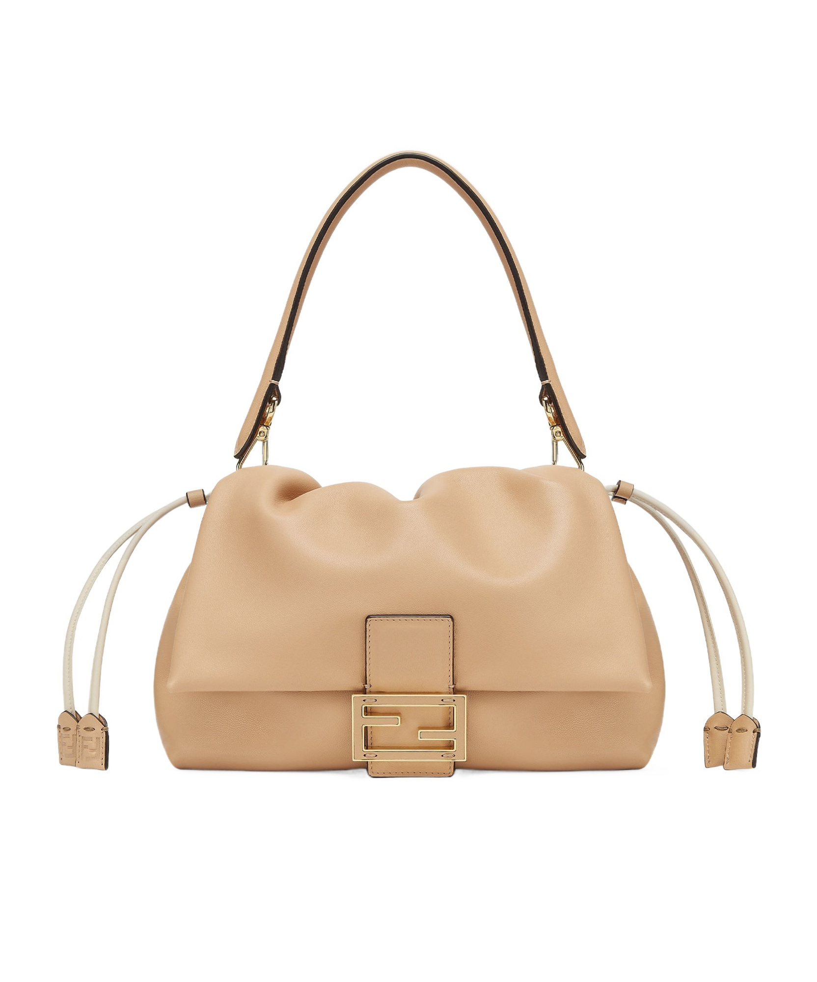 Shop Fendi Pale Pink Nappa Leather Bag In Nude