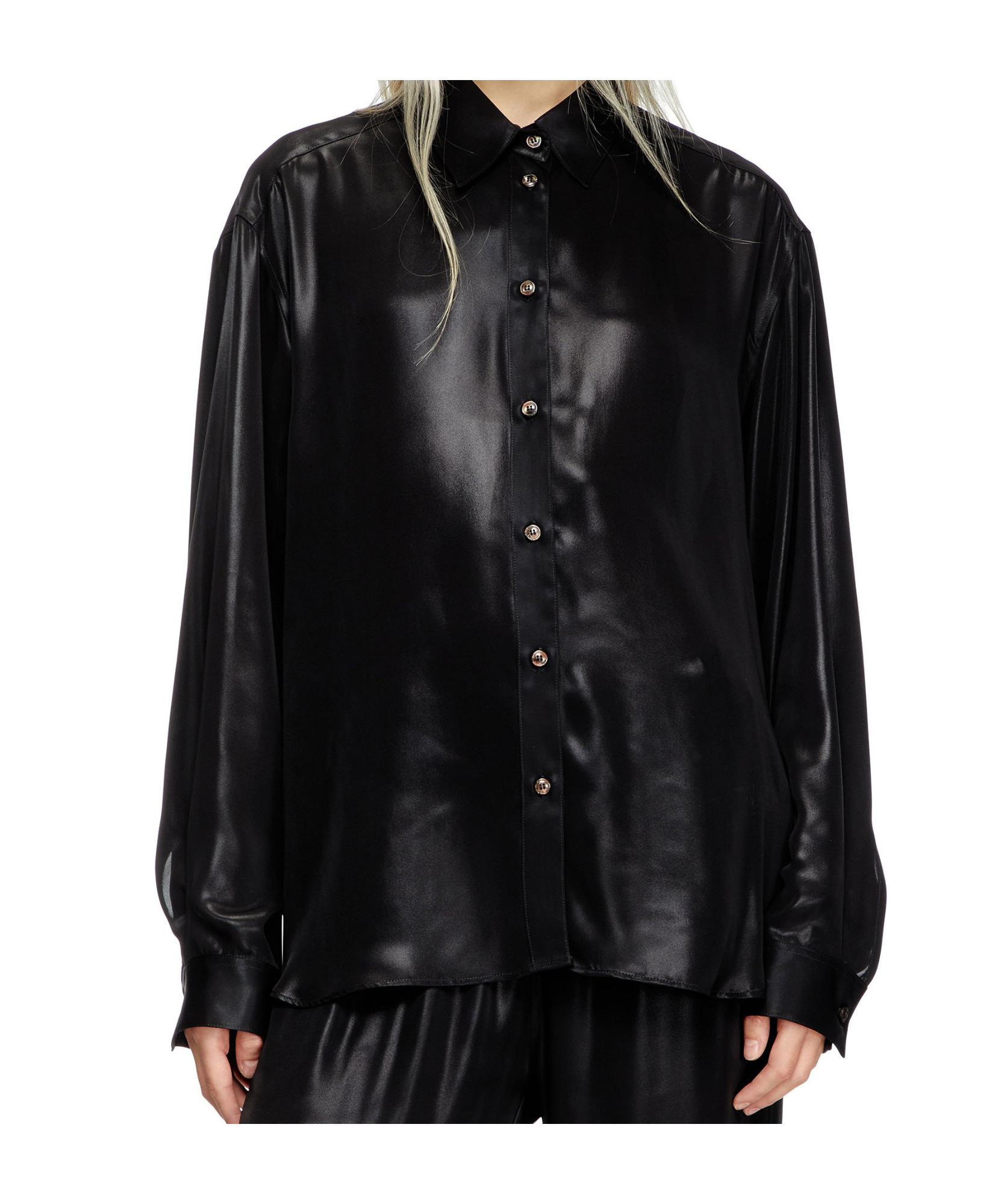 Diesel S-simply-c-wn-q1 Shirt In Black