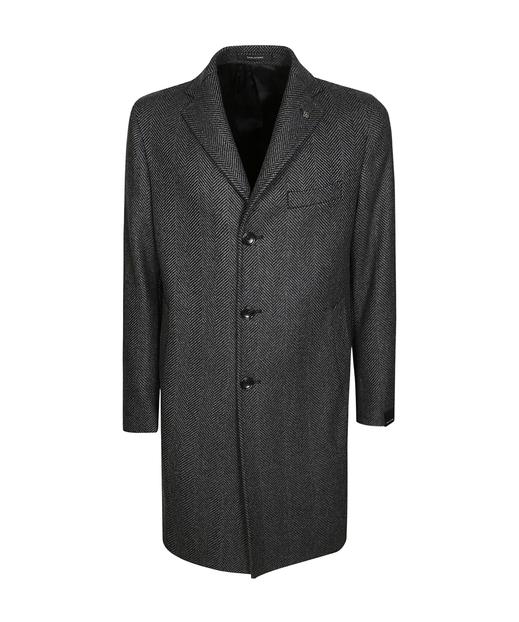 Shop Tagliatore Single-breasted Coat In Black
