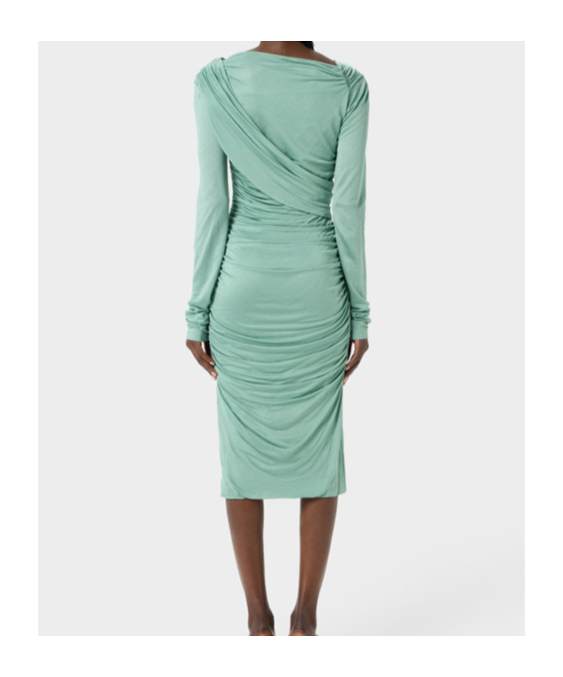 Blumarine Draped Midi Dress