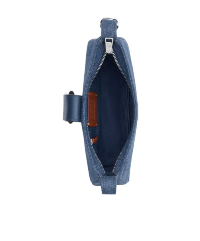 Coach Eliza Shoulder Bag In Signature Denim In Purple