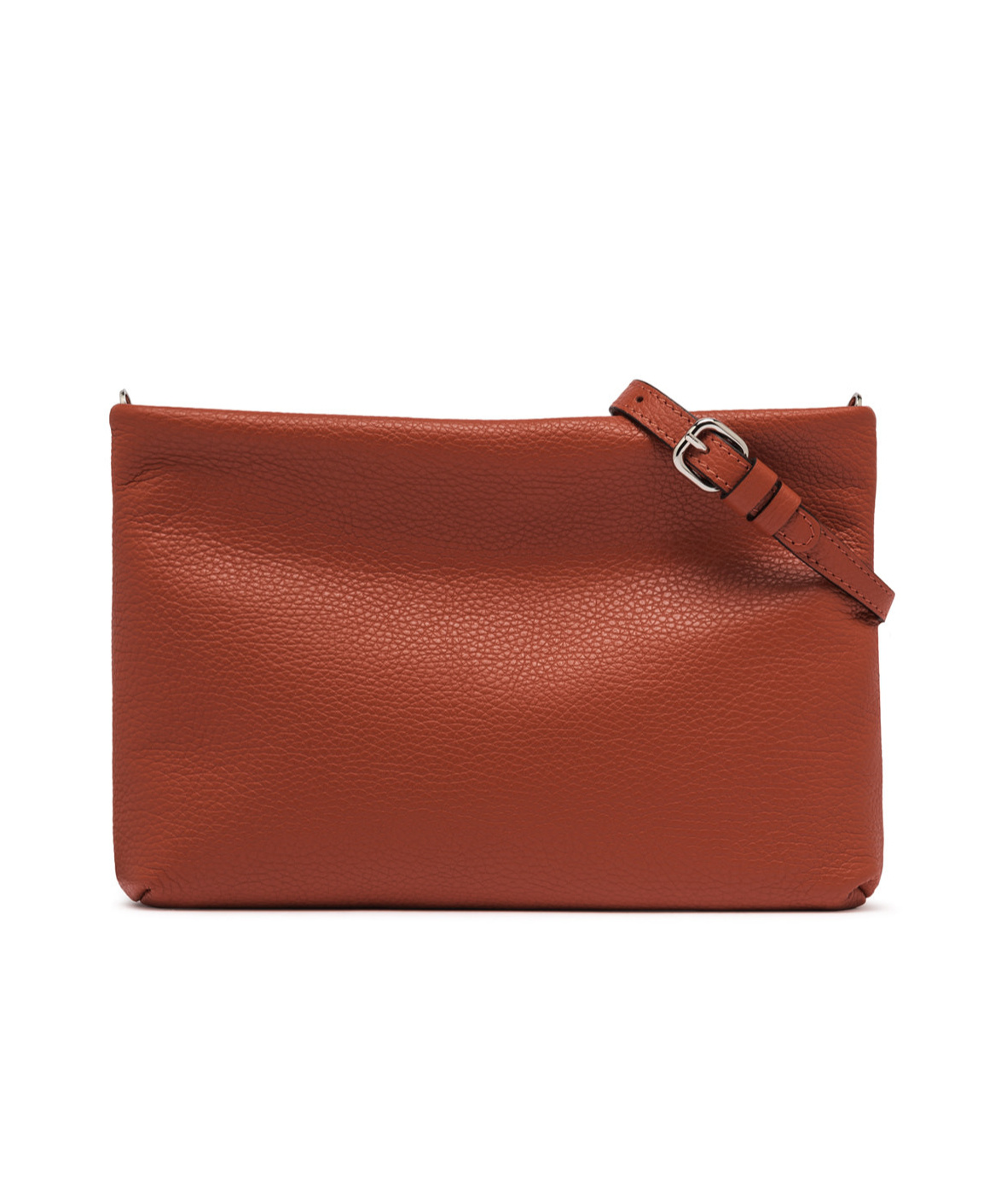 Gianni Chiarini Brenda Clutch Bag In Textured Leather In Brown