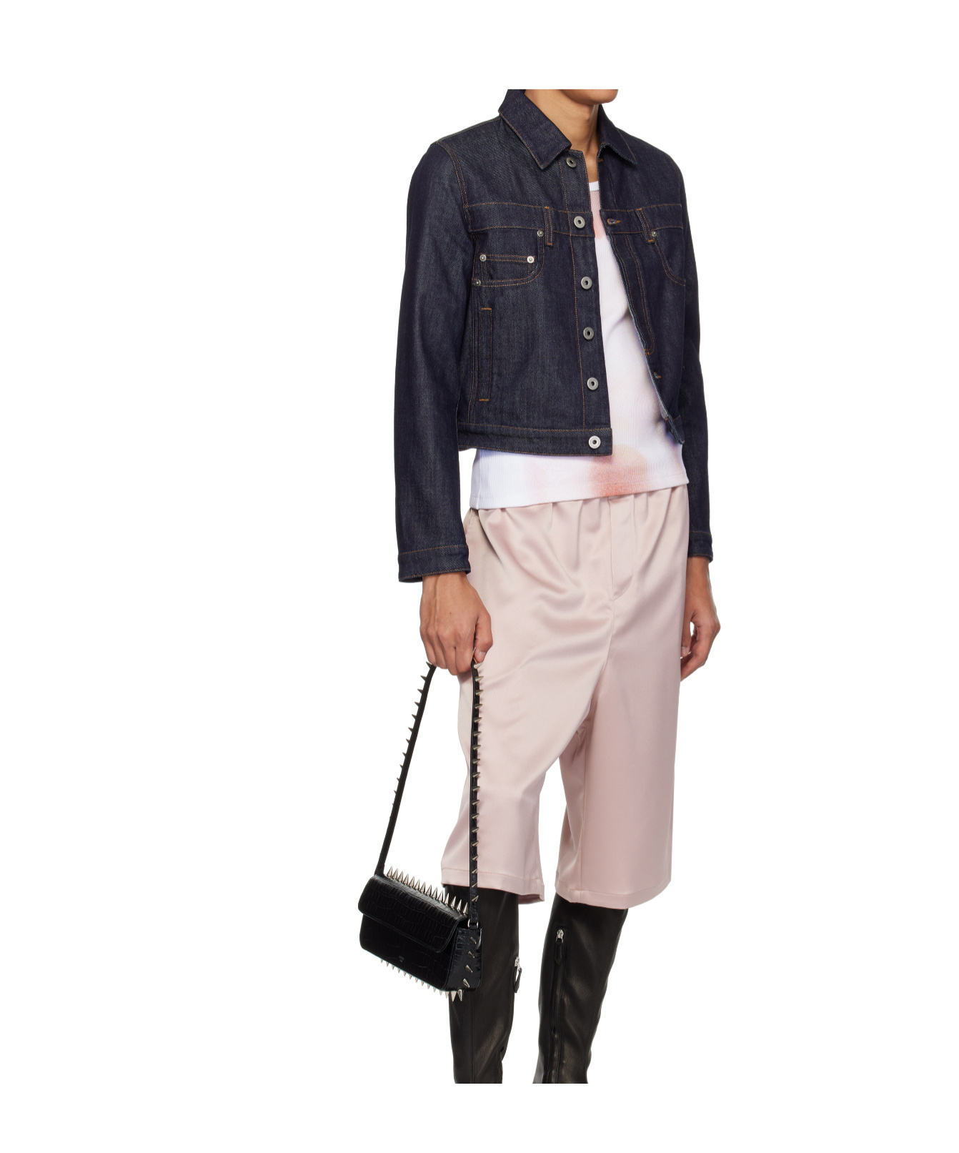 Jean Paul Gaultier Blue 'the Inverted' Denim Jacket In Blue
