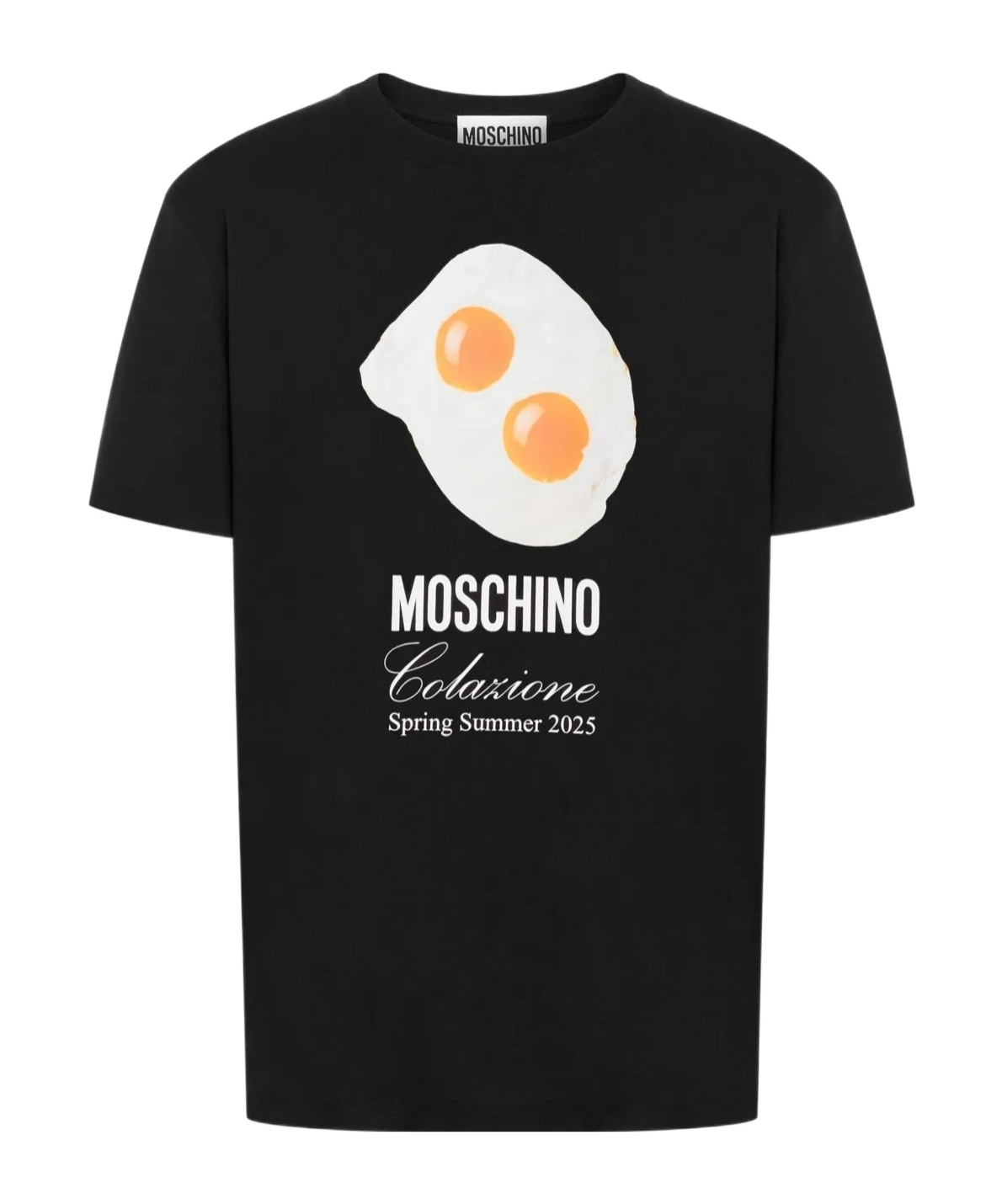 Shop Moschino Short Sleeve T-shirt In Black