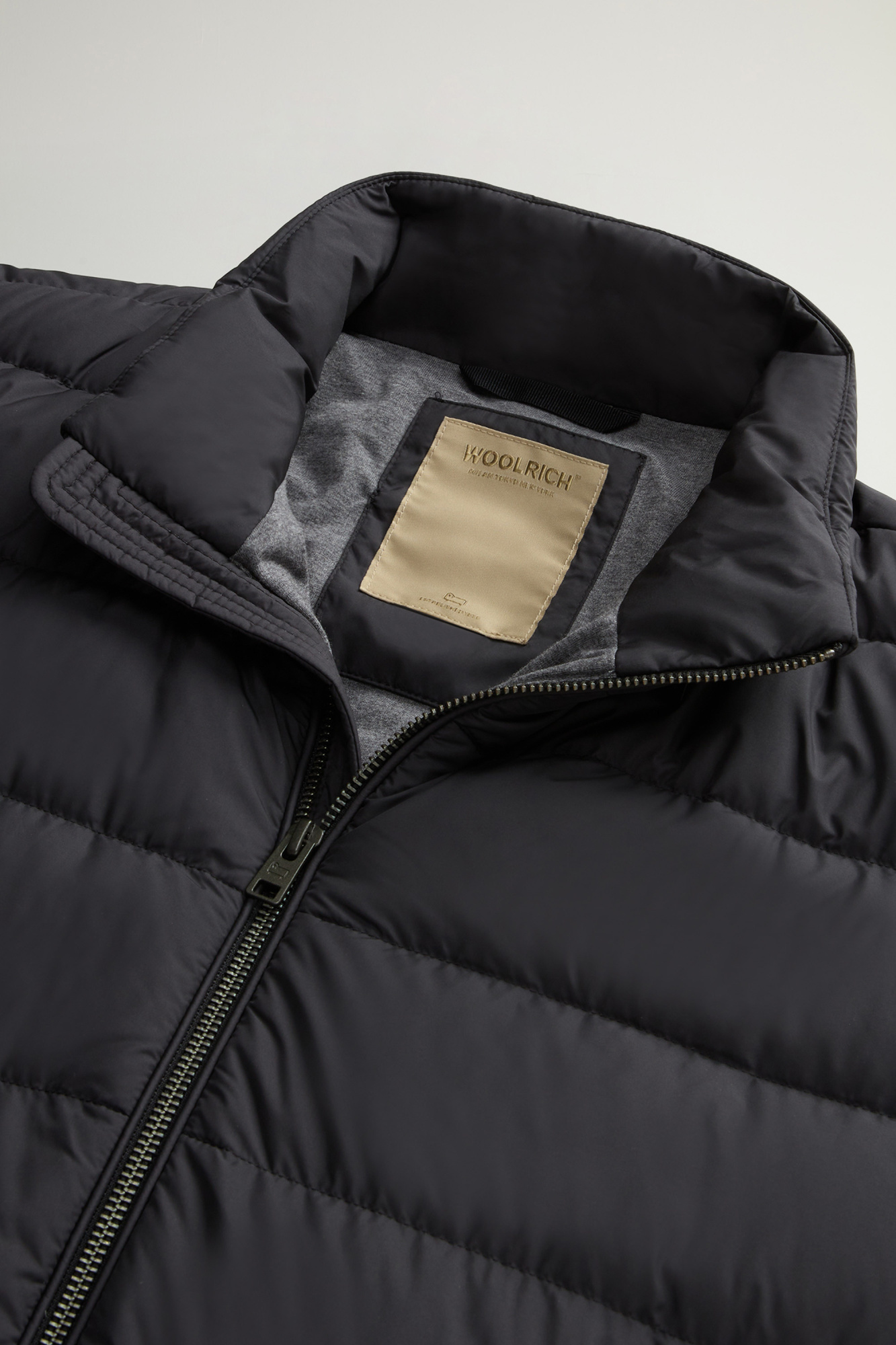Woolrich Ultrafine Fiber Lightweight Down Jacket In Black
