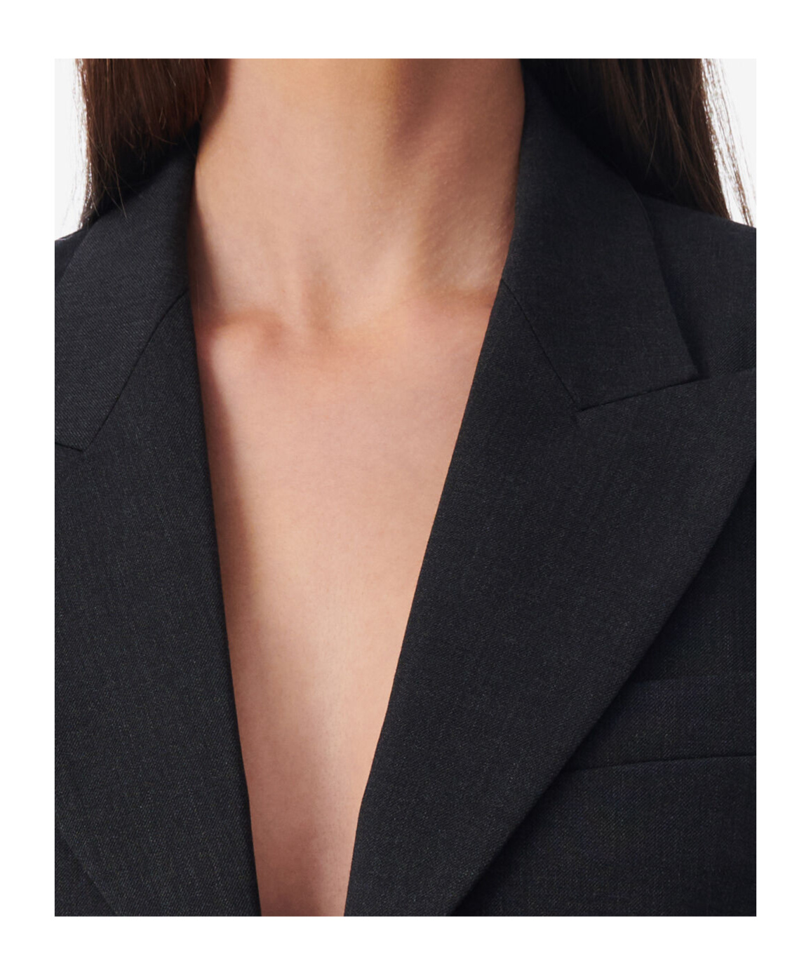 Iro Peak-lapel Cropped Blazer In Black