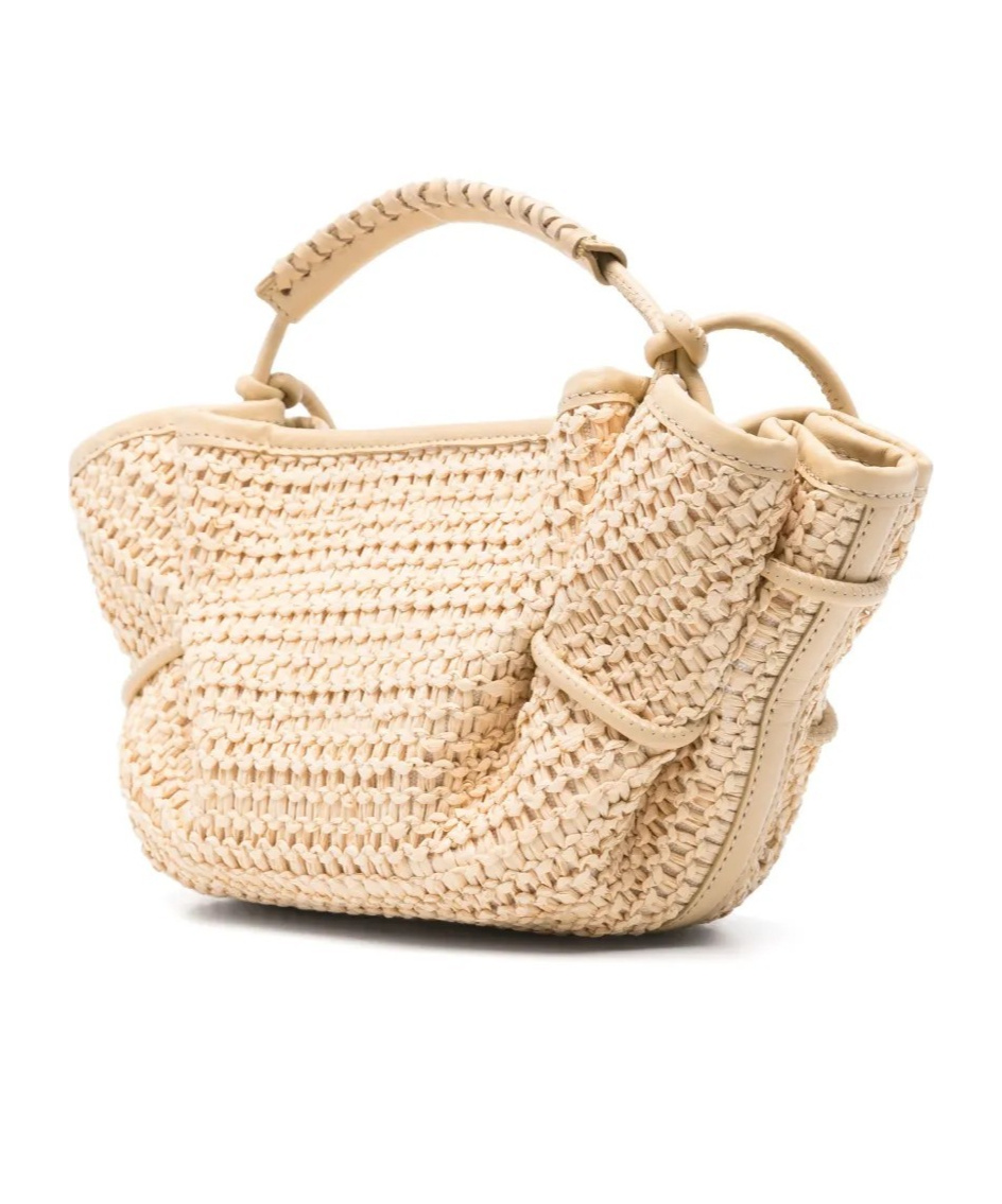 Hereu Arta Rafia Mini Handbag In Neutral