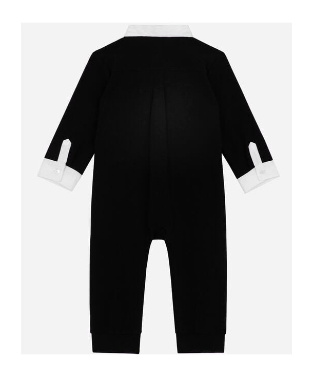 Dolce & Gabbana Tuxedo-style Romper In Black