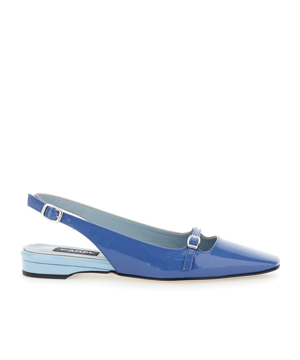 Carel Paris Open-heeled Ballet Shoes In Blue