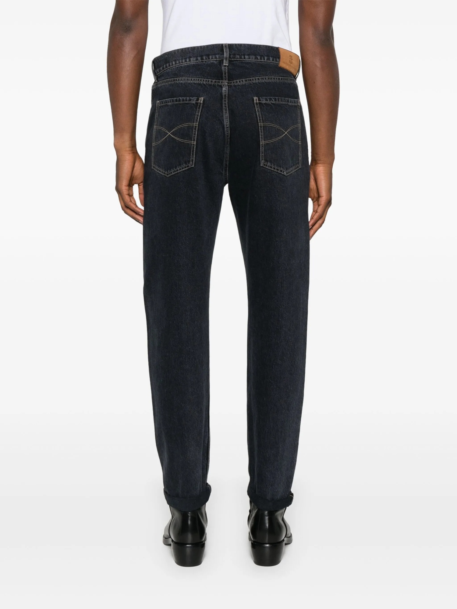 Brunello Cucinelli Five-pocket Denim Jeans With Belt Loops In Black