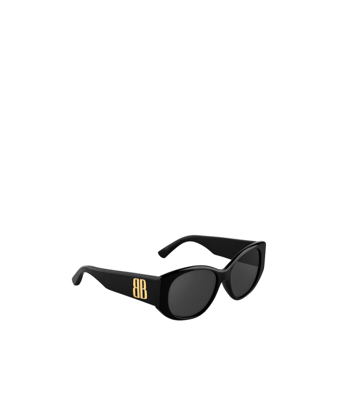 Balenciaga Bb0455s Nano Round Acetate Sunglasses In Black