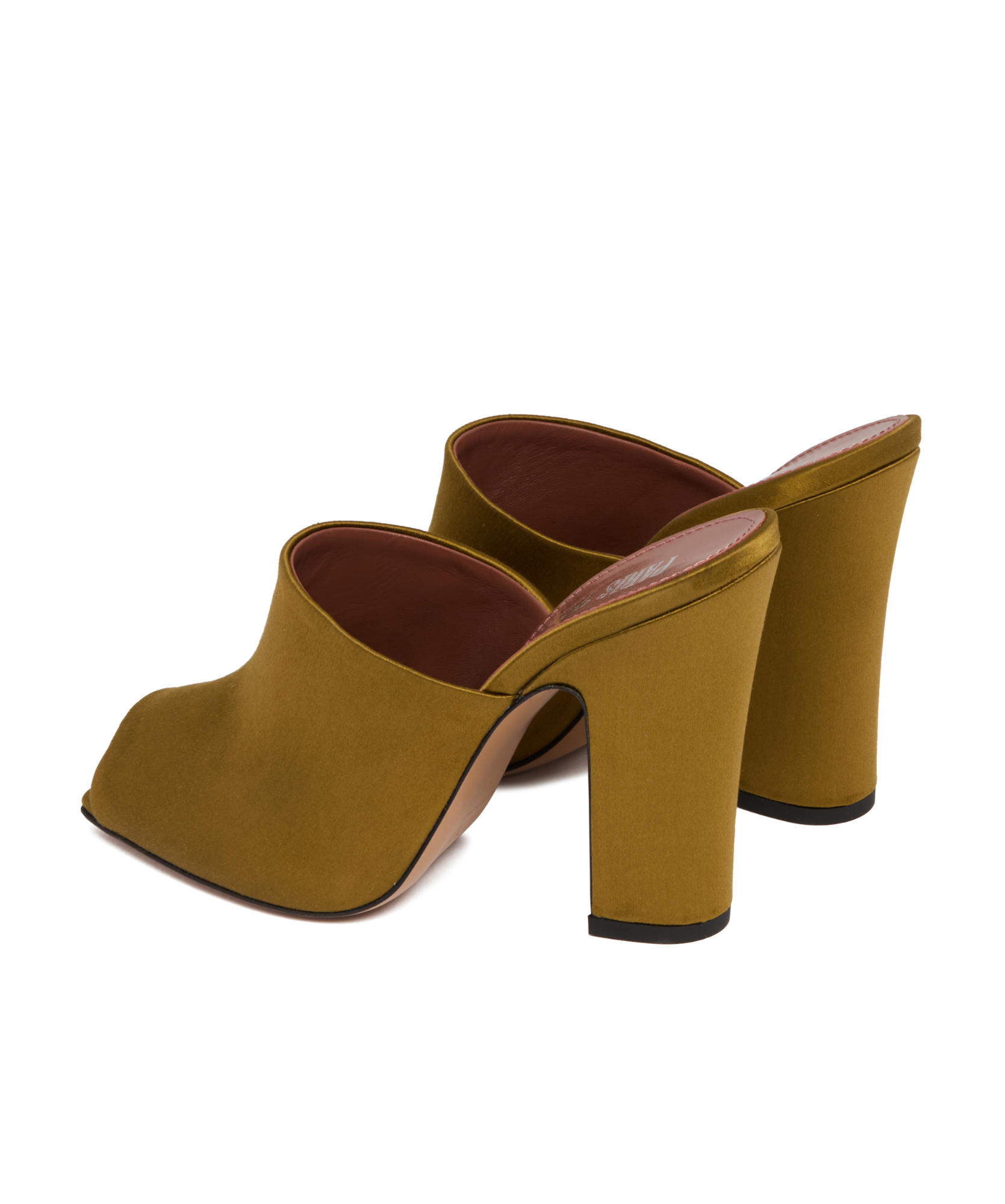 Paris Texas Open-toed Square Toed High-heeled Sandals In Brown