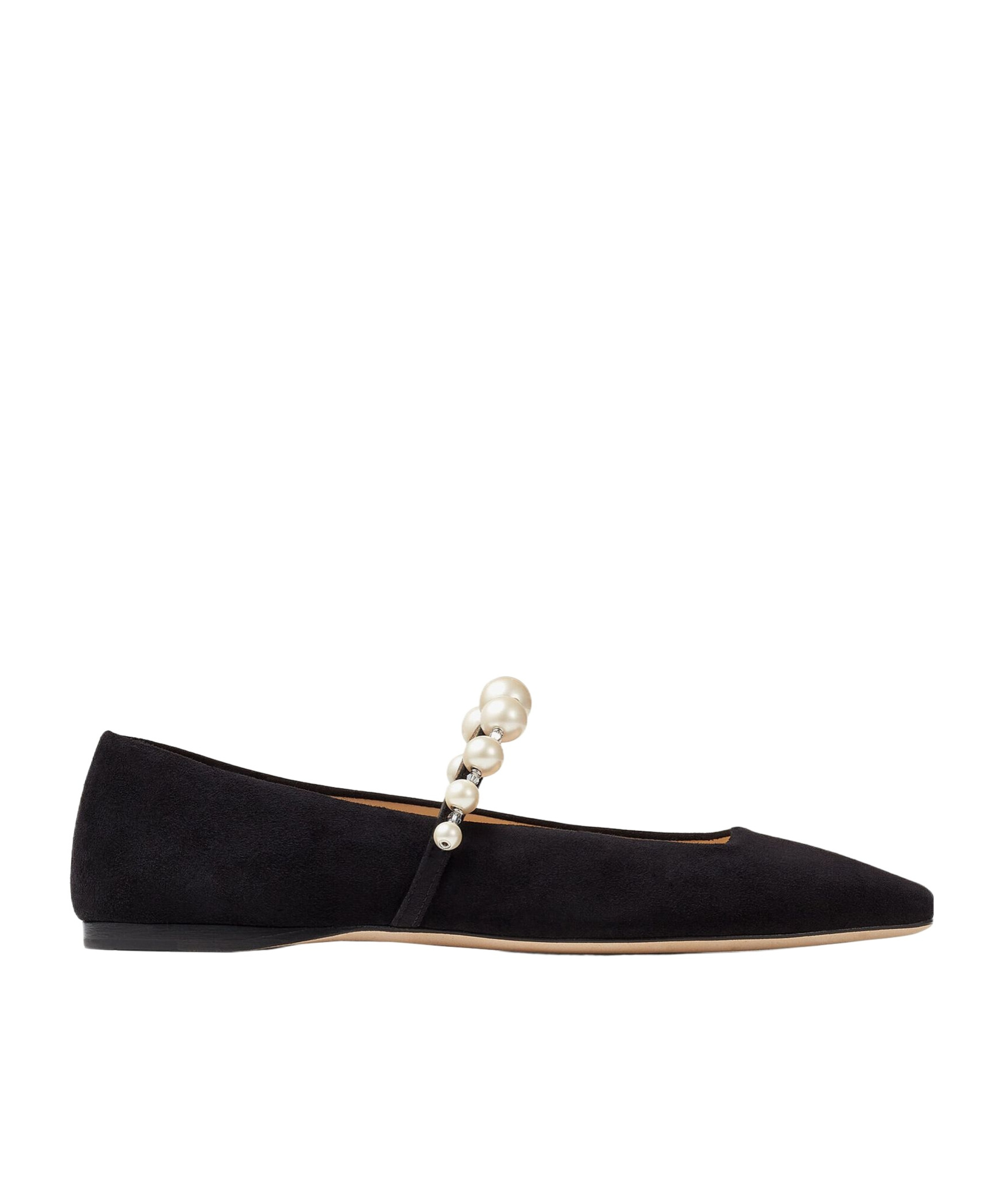 Jimmy Choo Ade Embellished Flat In Black