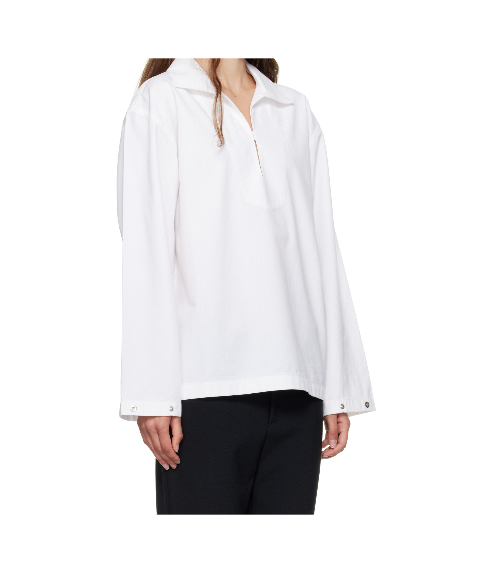 Victoria Beckham Cotton Blouse In White