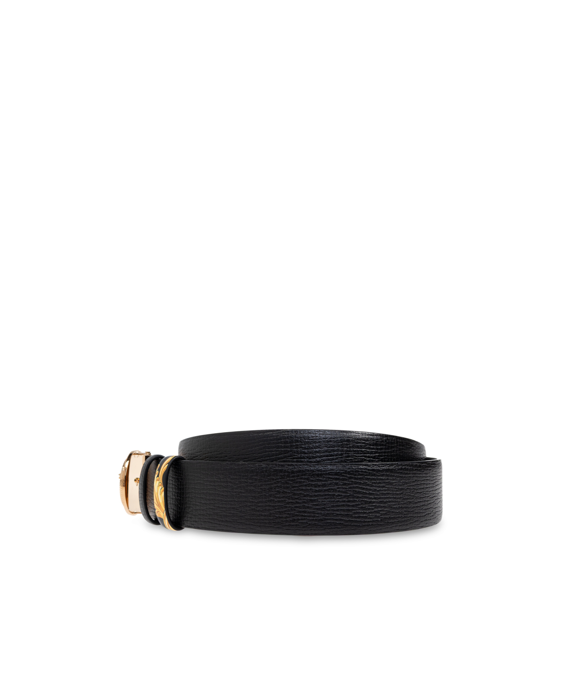 Versace Logo Belt In Black