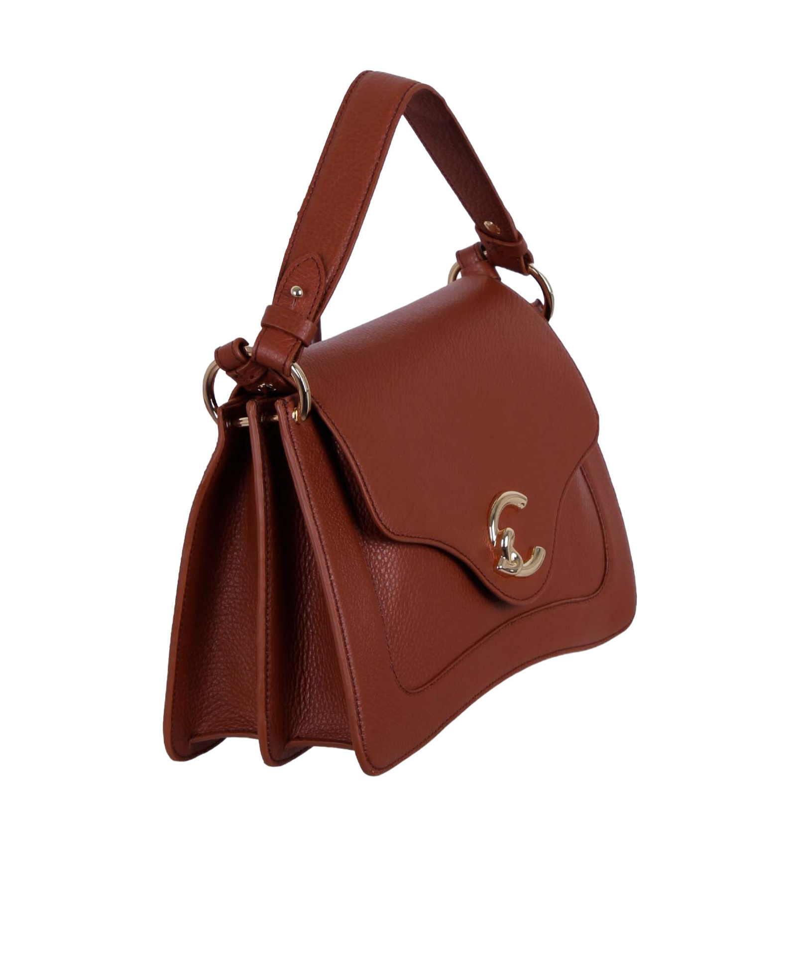 Coccinelle C-me Logo Plaque Tote Bag In Red