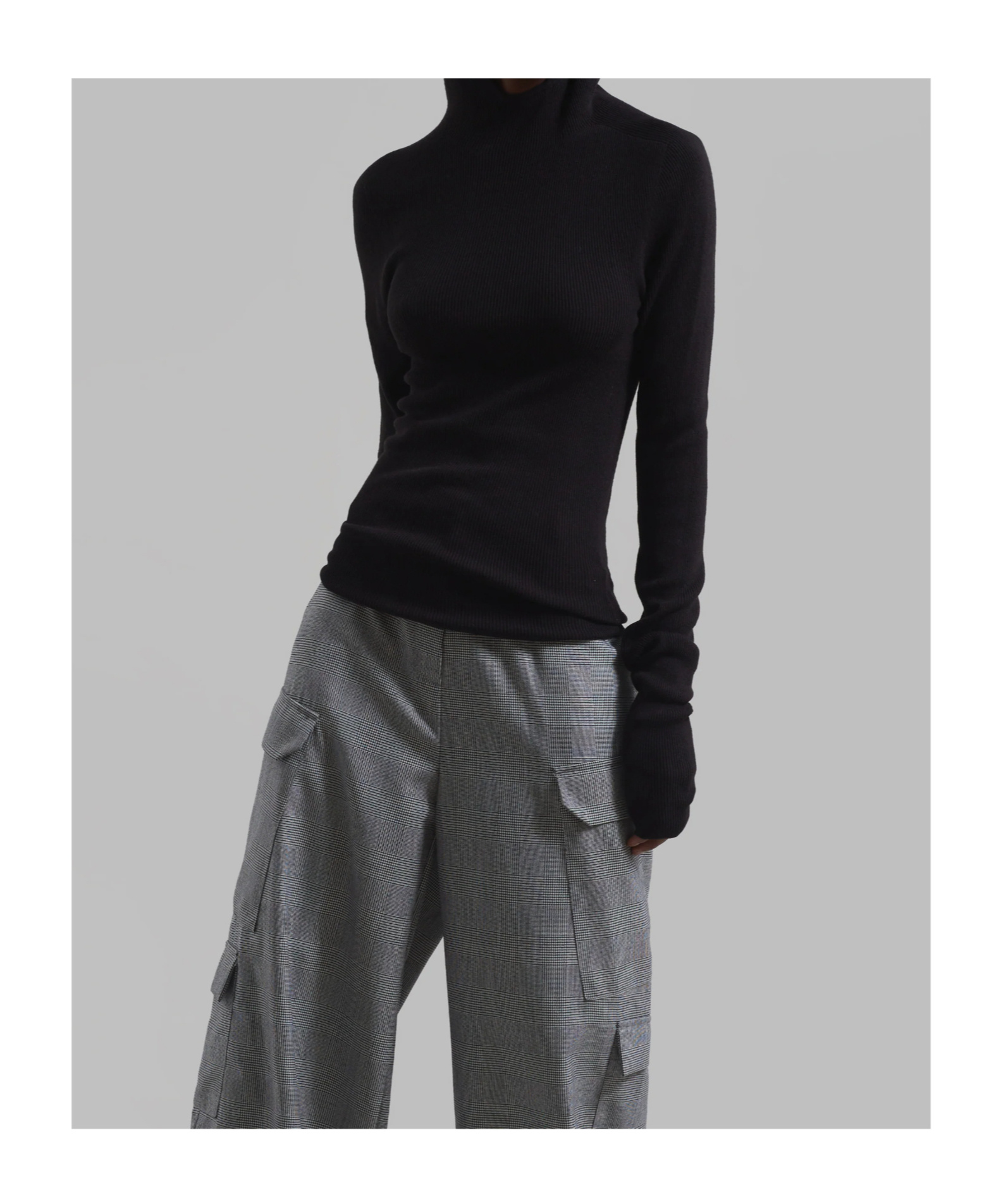 Shop The Frankie Shop Danae Hooded Knit Top - Black