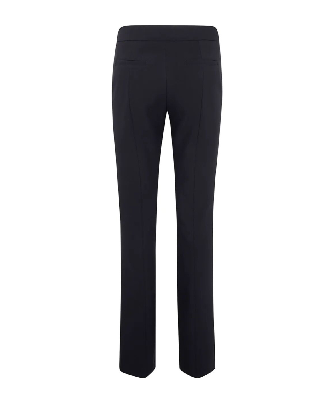 Blugirl High-waist Flared Plain Trousers In Black