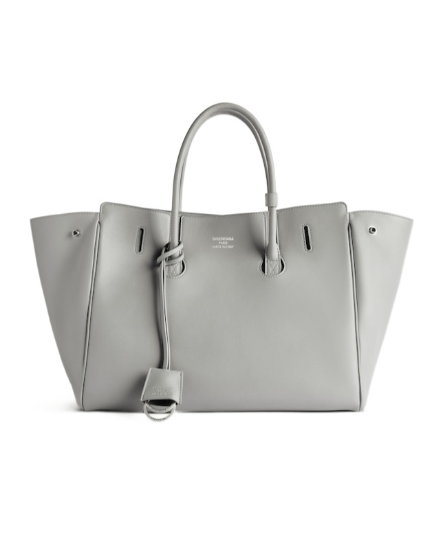 Balenciaga Hampton Small Tote Bag In Gray