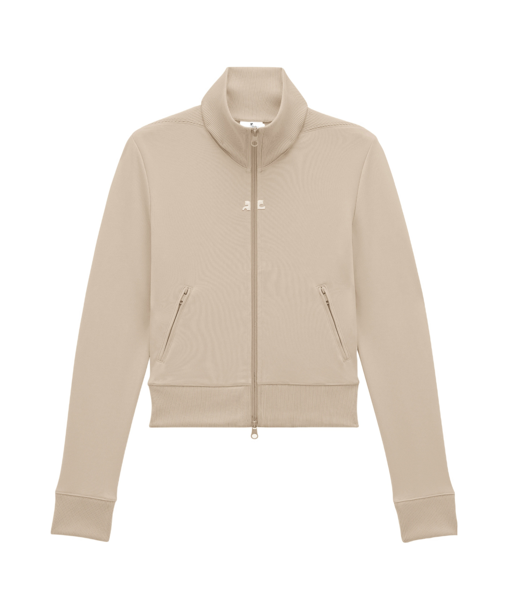 COURRÈGES ZIP-UP INTERLOCK TRACK JACKET