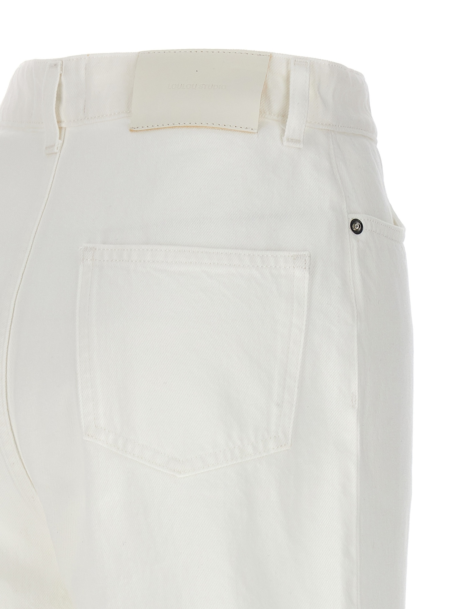 Loulou Studio Belt Tripping Shorts In White