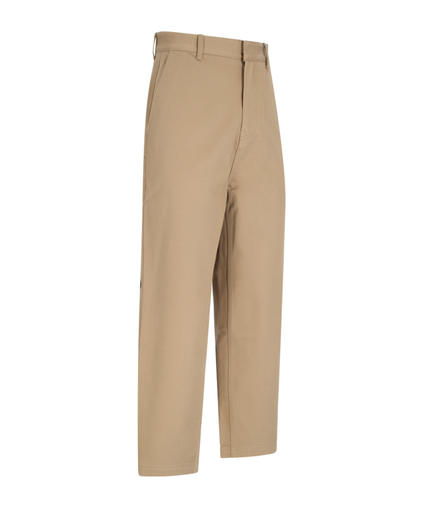 Ader Error Logo Casual Pants In Nude