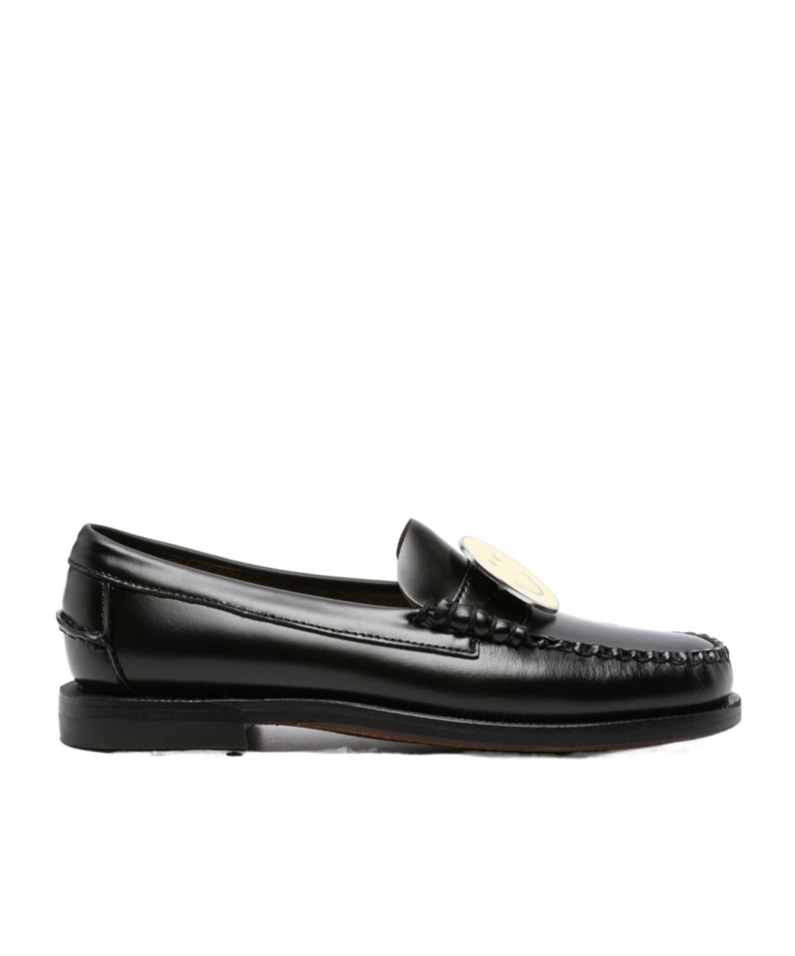 SEBAGO SMILEY FACE LEATHER LOAFERS 