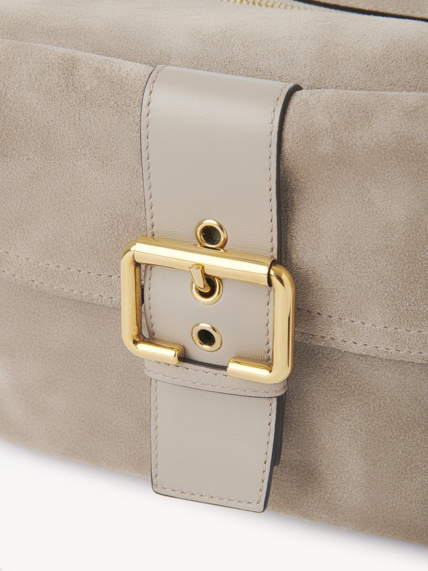 Chloé Womens Chloe Camera Medium Suede Cross-body Bag In Nude
