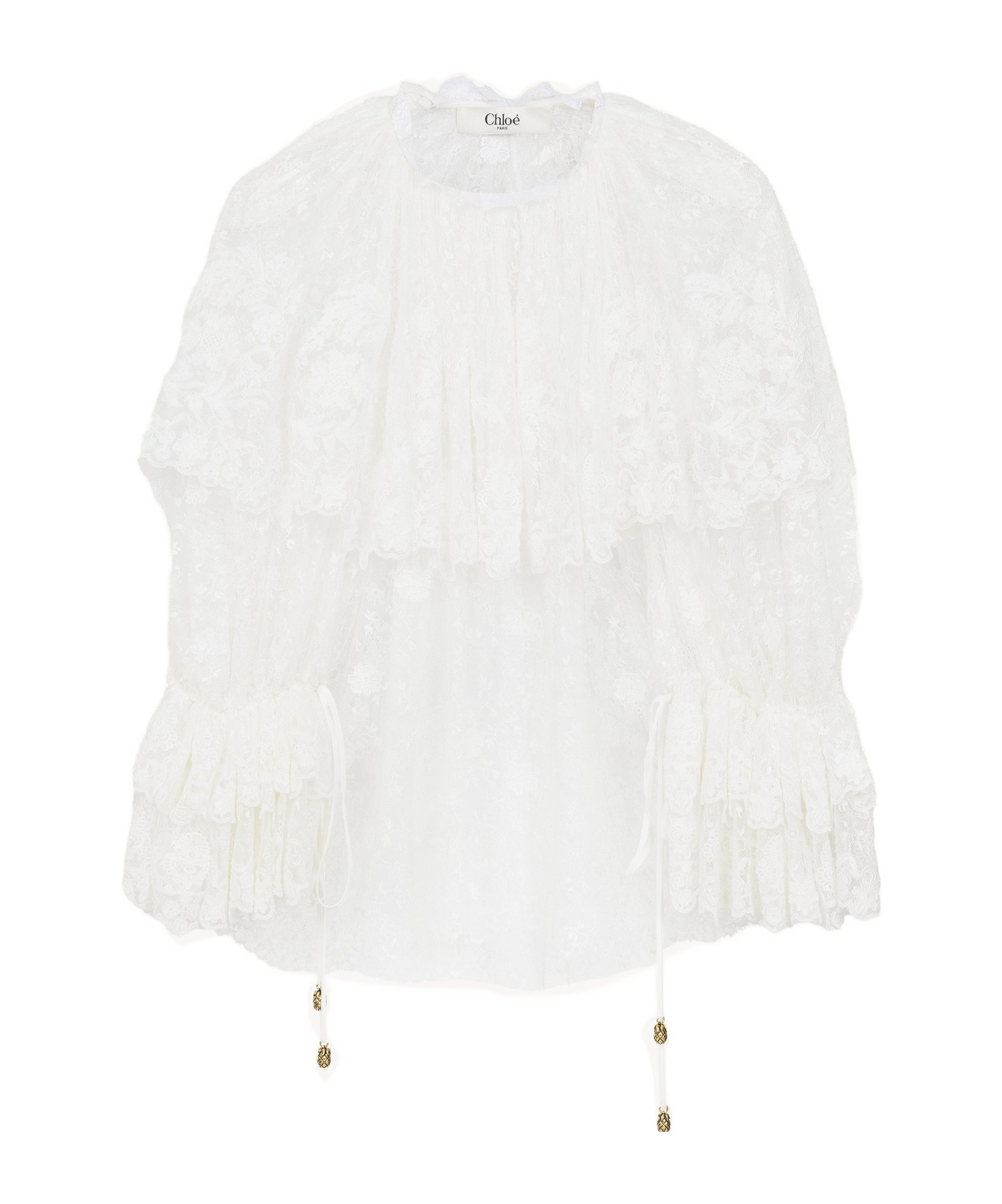 Chloé Lace Top In White