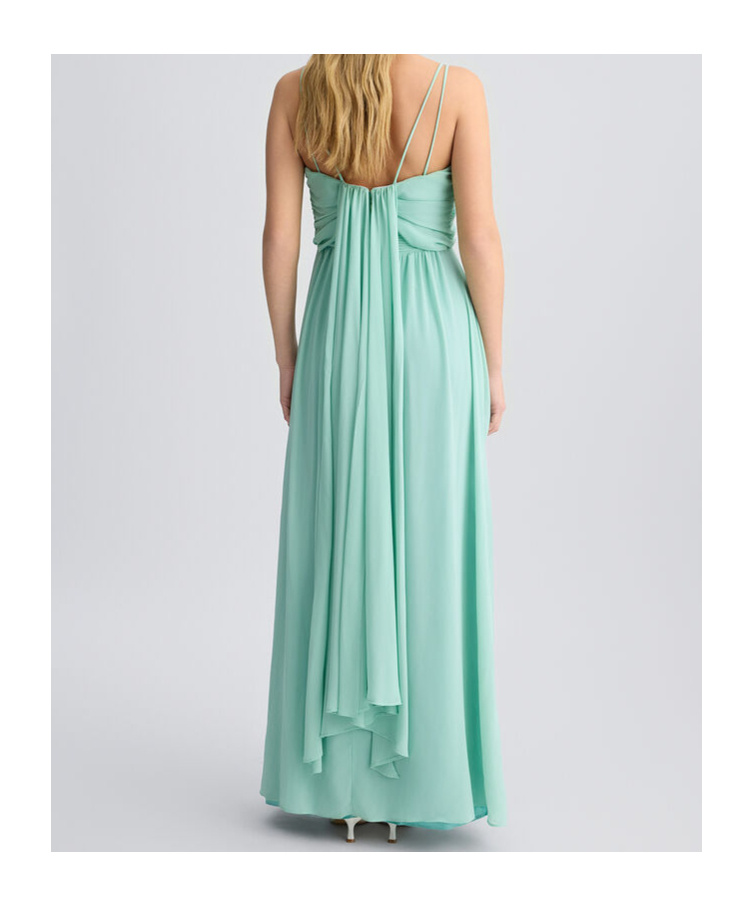 Liu •jo Twisted-detail Evening Dress In Mint Green