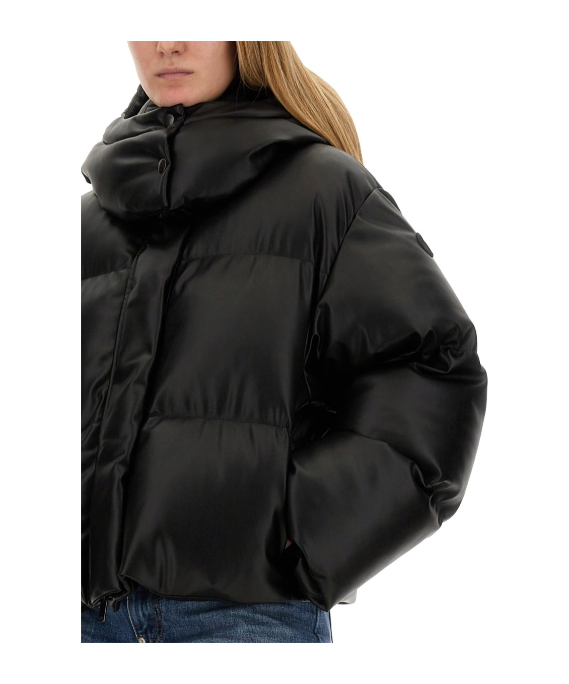 STELLA MCCARTNEY STELLA MCCARTNEY HIGH-NECK CROPPED PUFFER JACKET