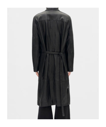 Ann Demeulemeester Adonis Coat In Black