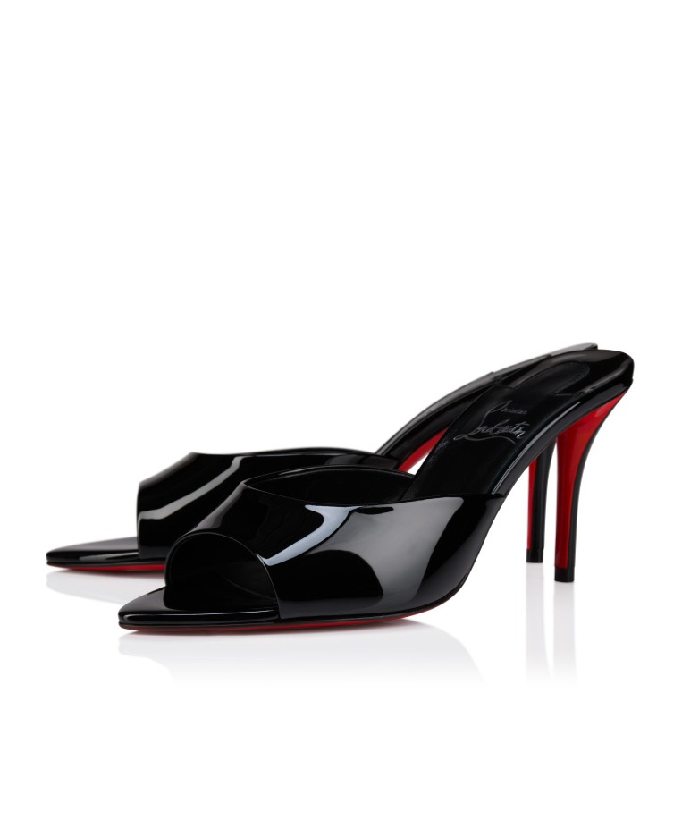 Christian Louboutin Pointed High-heeled Sandals In Black