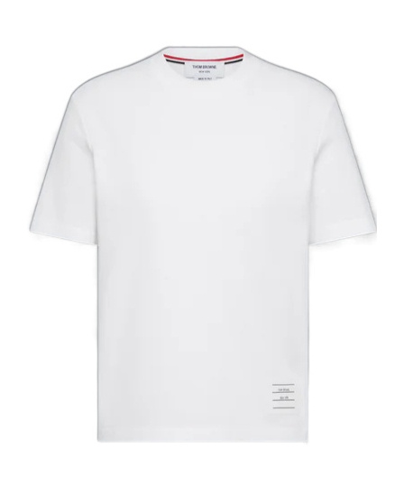 Thom Browne 4-bar Stripe-detail T-shirt In White