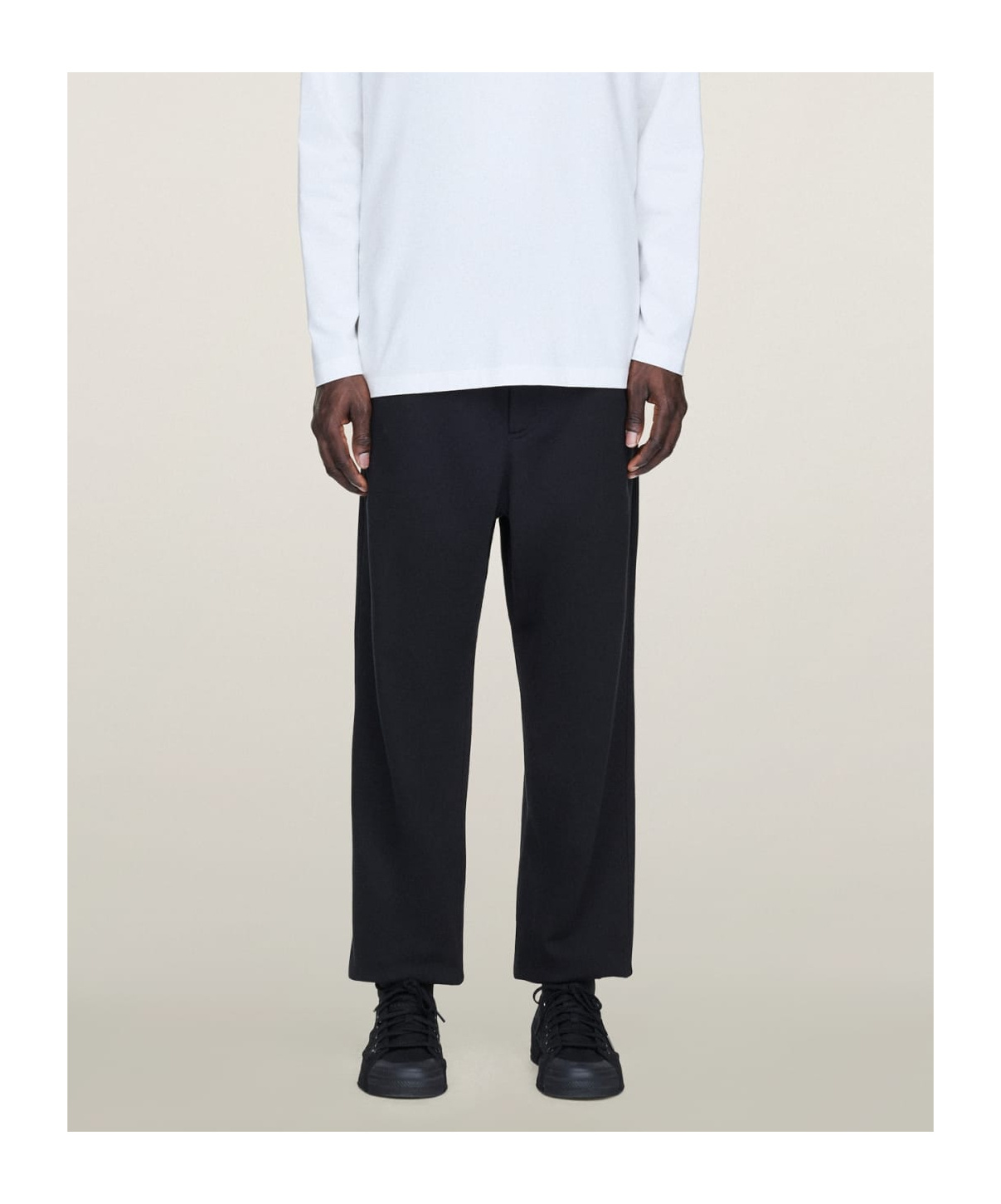 Y-3 Adidas Cotton Track-pants In Black