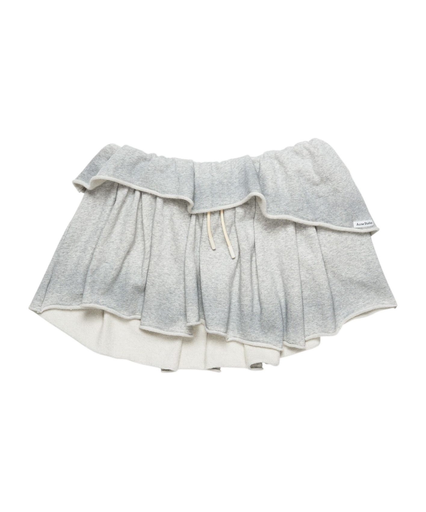 Acne Studios Ruffled Skirt In White