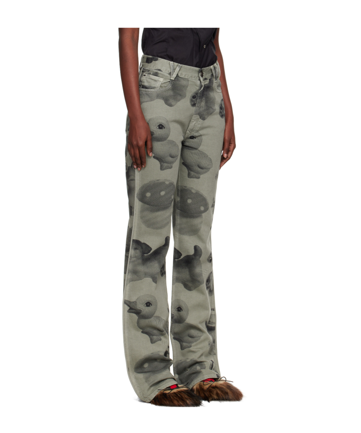 Vivienne Westwood Ray 5 Pocket Jeans In Green