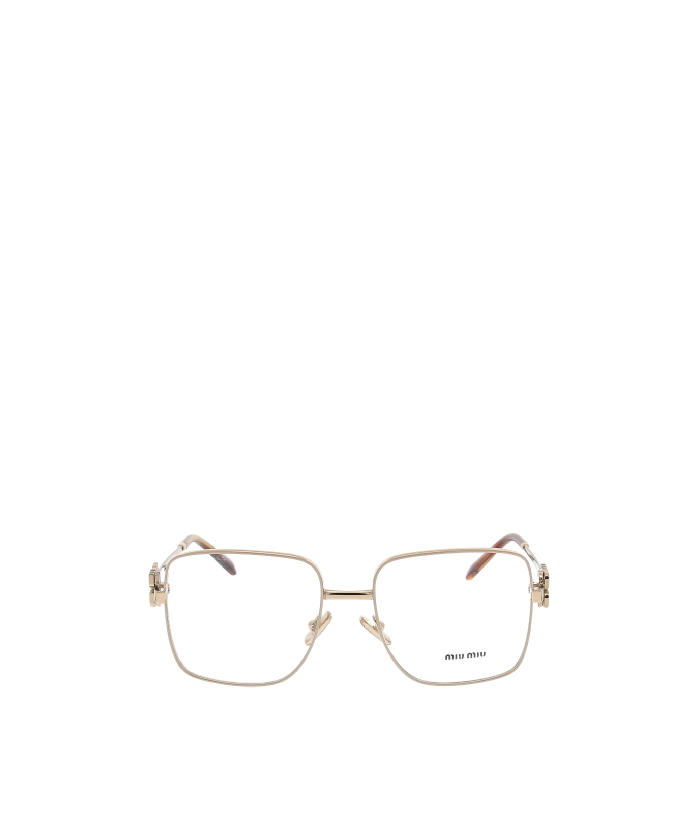 Miu Miu Full-frame Plain Mirror In Gold