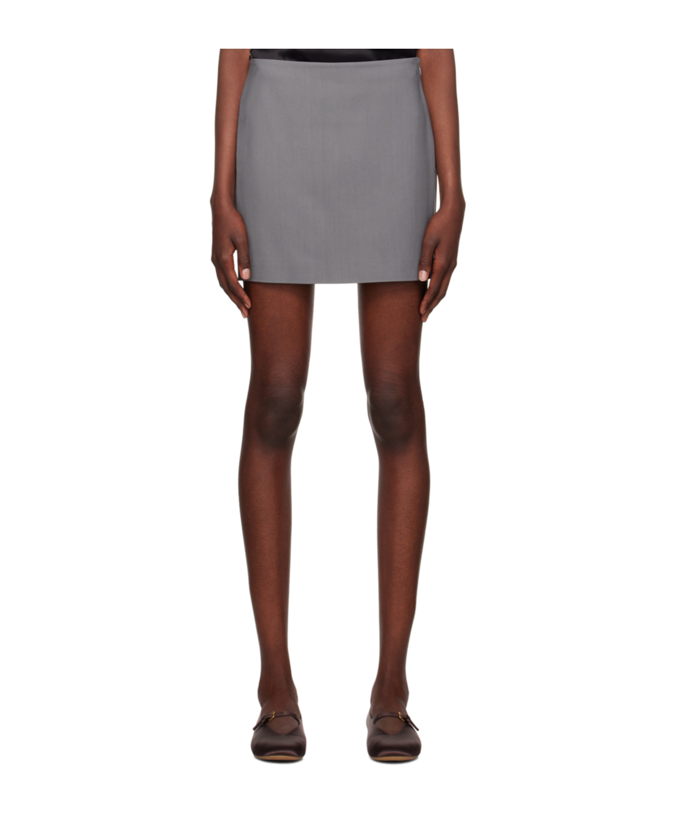 Nanushka Briel Mini Skirt In Gray