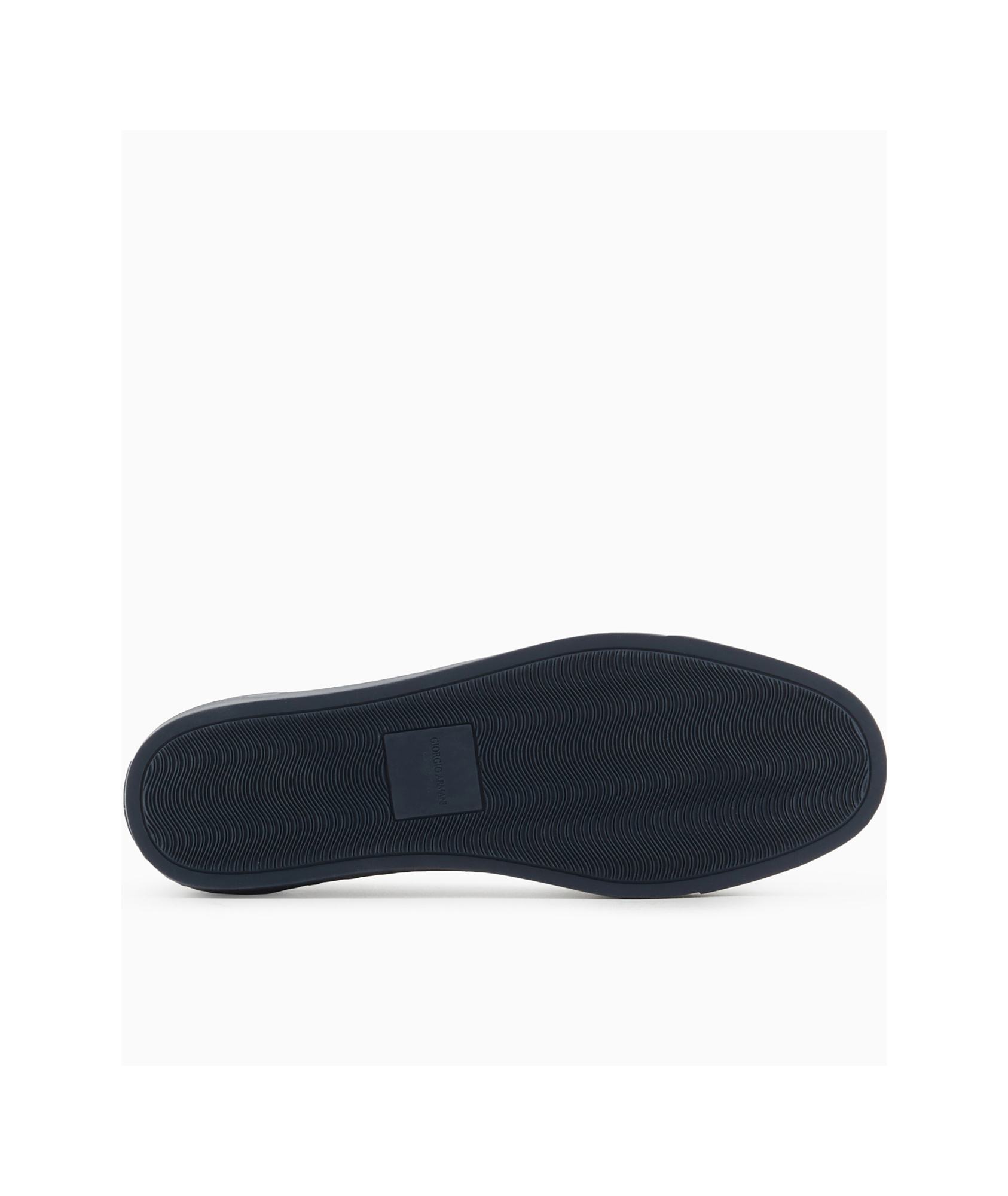 Giorgio Armani Asv Chevron Jacquard Slip-ons In Black